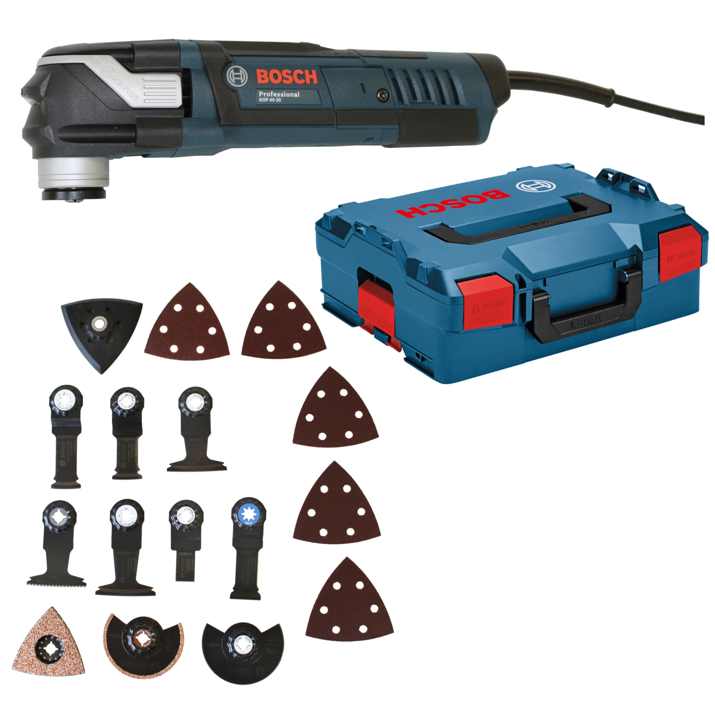 Bosch Multi-Cutter GOP 40-30 Professional Mit Zubehörset In L-BOXX Gr. 2