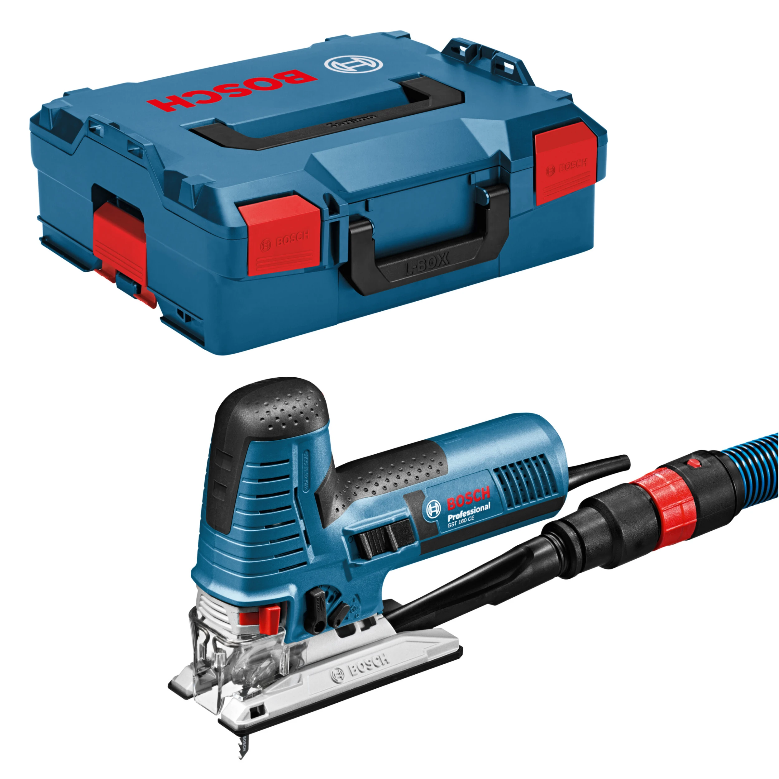 Bosch Stichsäge GST 160 CE Professional Im Set Mit Extra 30x Sägeblätter In L-BOXX – Bild 2