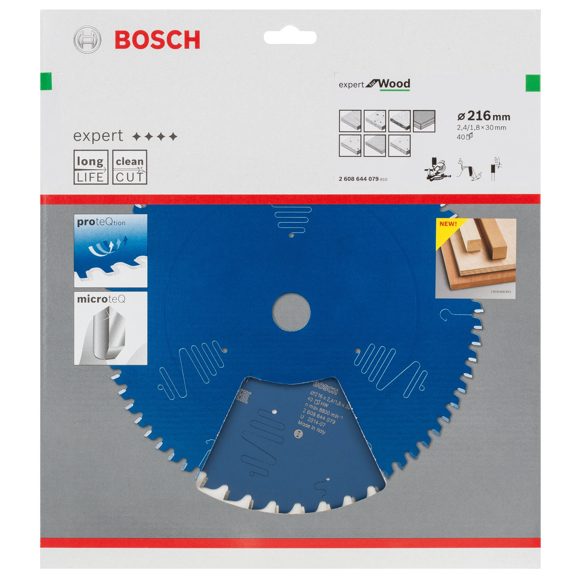 Bosch Kreissägeblatt Expert For Wood 216 X 30 X 2,4 Mm, 40 – Bild 2