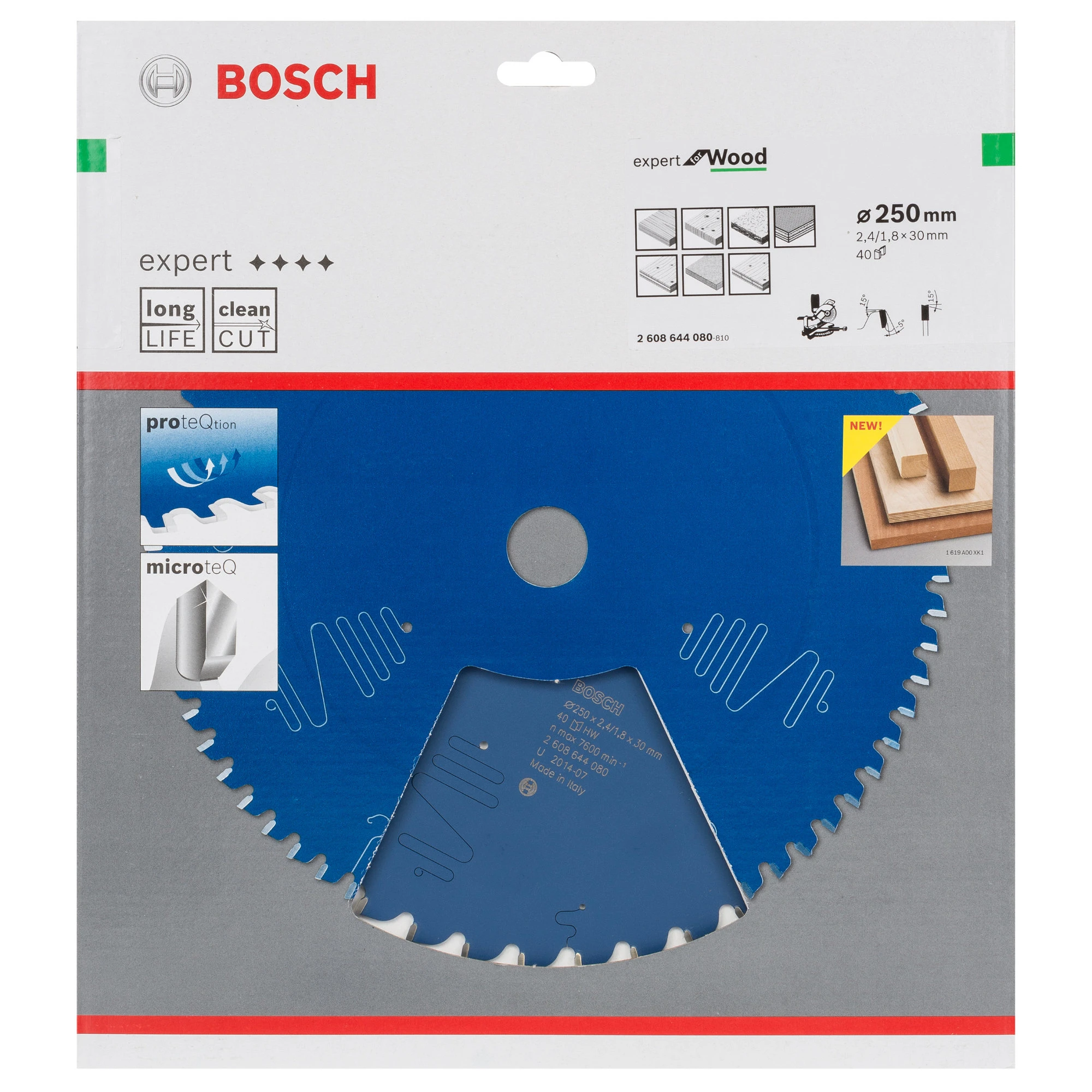 Bosch Kreissägeblatt Expert For Wood 250 X 30 X 2,4 Mm, 40 – Bild 2