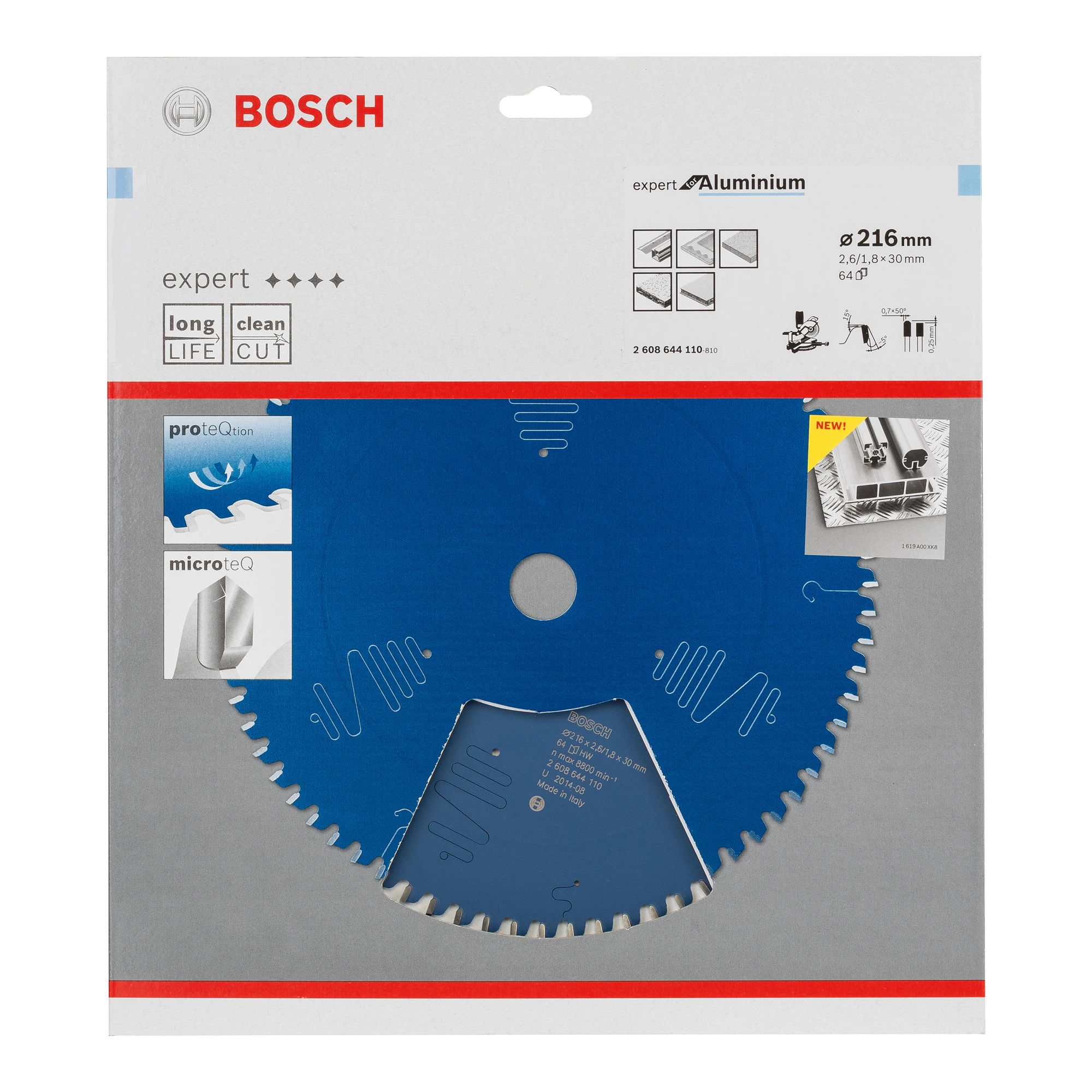 Bosch Kreissägeblatt Expert For Aluminium, 216 X 30 X 2,6 Mm, 64 – Bild 2