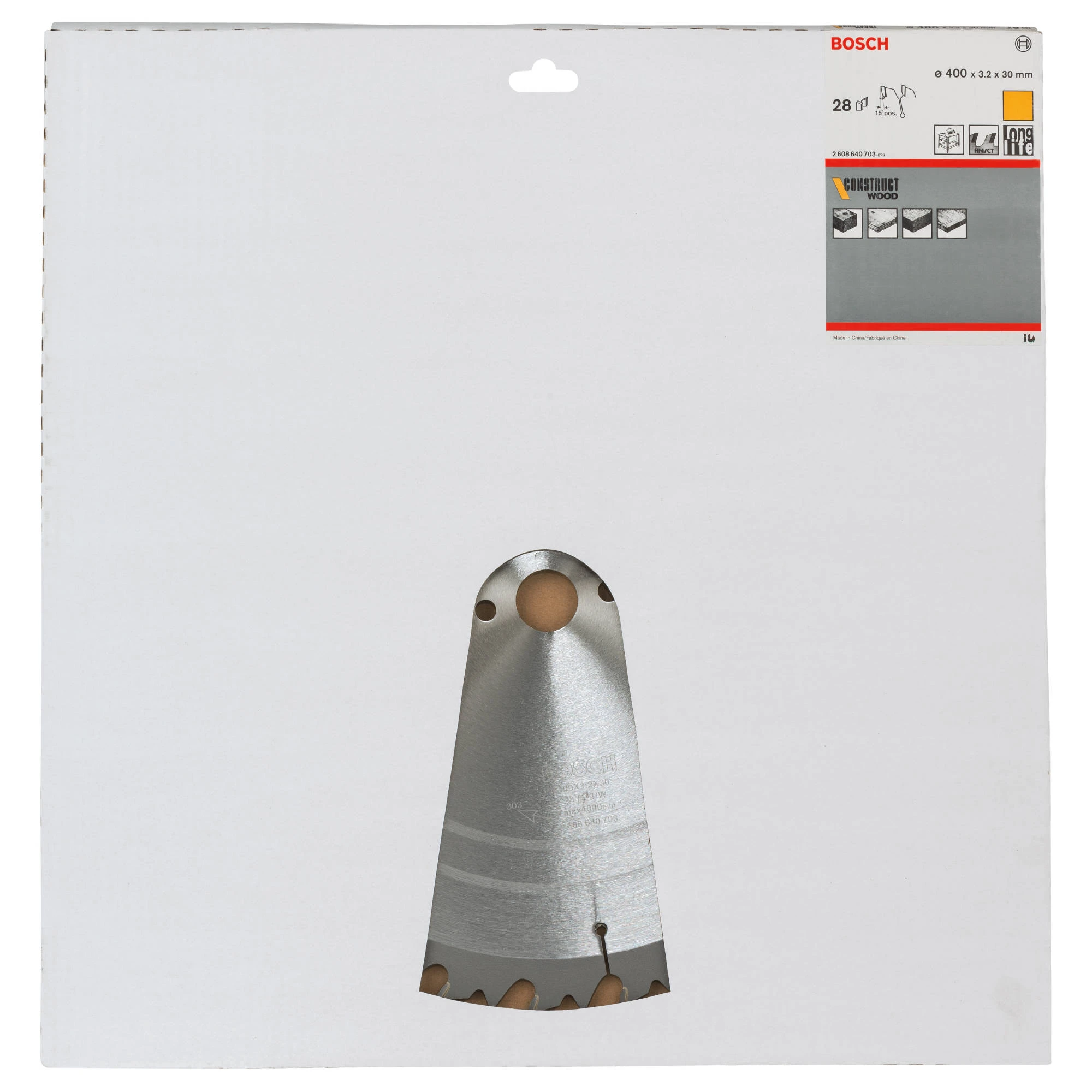 Bosch Kreissägeblatt Construct Wood 400 X 30 X 3,2 Mm; 28 – Bild 2