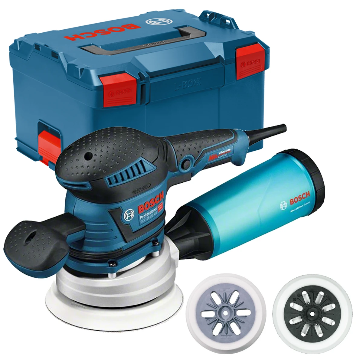 Bosch Exzenterschleifer GEX 125-150 AVE Professional Im Set In L-BOXX Gr. 3