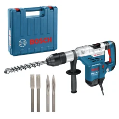 Bosch Bohrhammer GBH 5-40 DCE SDS-max Im Set Im Handwerkerkoffer + Meißel-Set