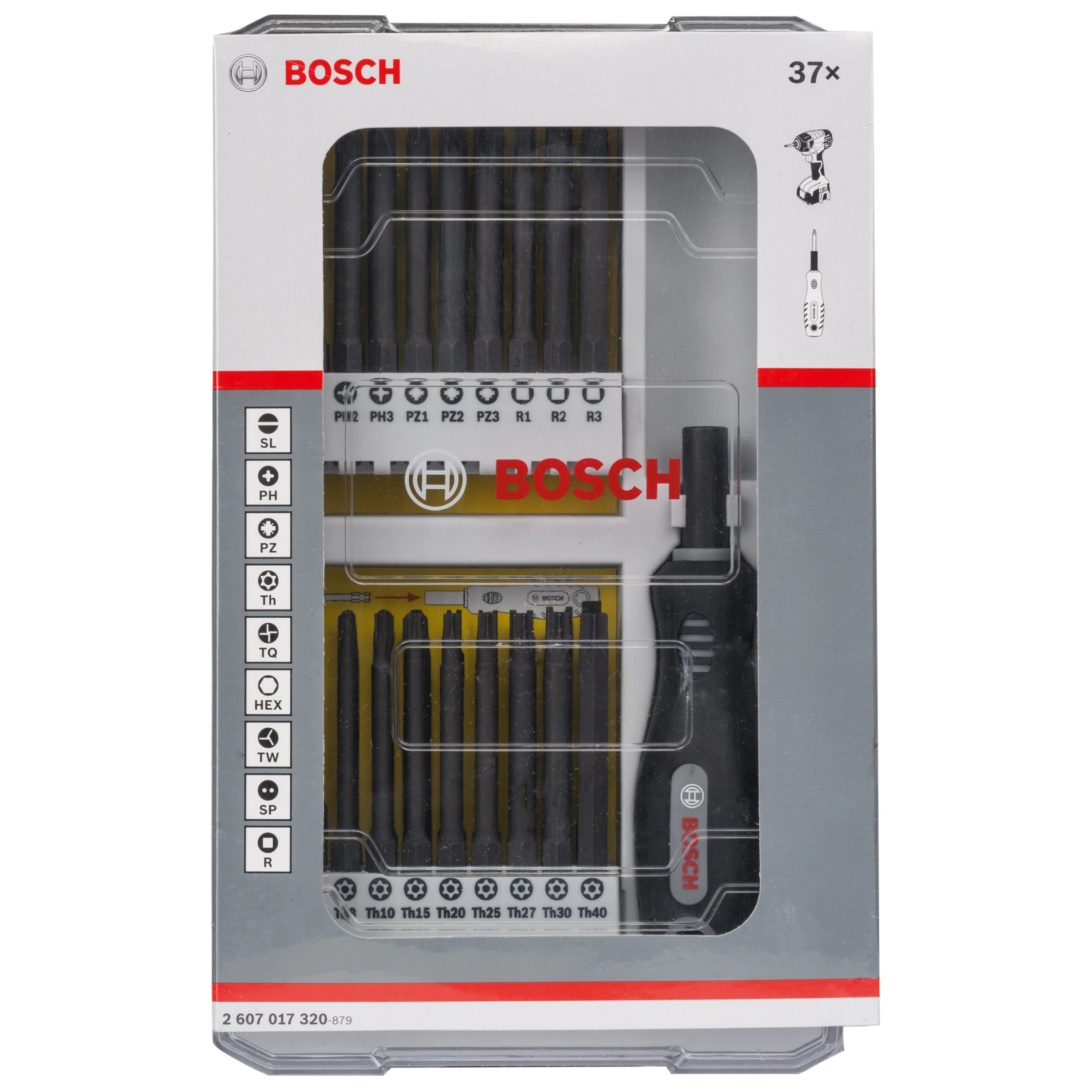 Bosch Schraubendreher-Set Mit Handgriff 37-teilig 2607017320 In Aufbewahrungsbox – Bild 2