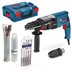 Bosch Bohr-Meißelhammer GBH 2-28 F + Hammerbohrer-Satz 5-tlg + Meisselset 3-tlg