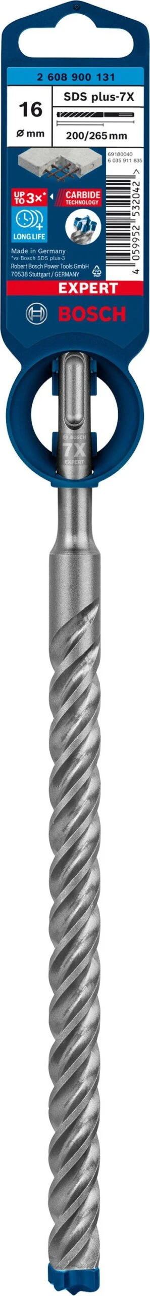 Bosch EXPERT SDS Plus-7X Hammerbohrer, 16 X 200 X 265 mm – Bild 2