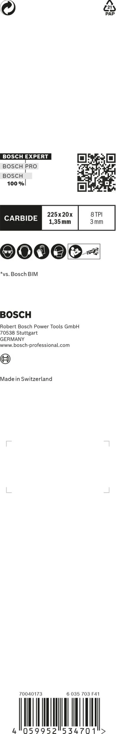 Bosch EXPERT Vehicle Rescue S 1157 CHM Säbelsägeblatt, 1 Stück – Bild 4