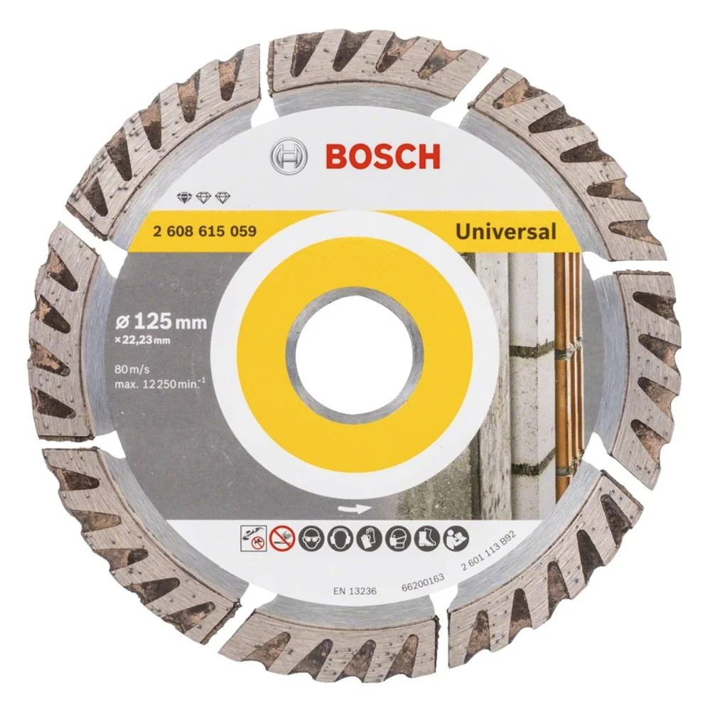 Bosch Standard For Universal Diamanttrennscheibe 125 X 22,23 Mm 20 Stk. ( 20x 2608615060 ) Für Beton, Stahl-Beton, Back-, Kalk- Und Sand-Stein
