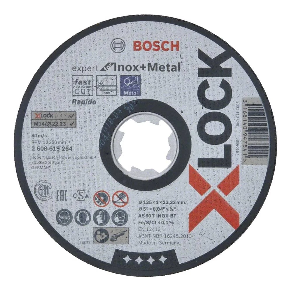 Bosch Expert For Inox & Metal Trennscheibe X-LOCK 125 X 22,23 Mm 25 Stk. ( 25x 2608619264 )