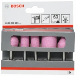 Bosch Schleifstift-Set, 5-teilig, 6 Mm, 60, 25, 15, 15, 25, 20 X 24, 30, 30, 25, 25 Mm (1 609 200 286)