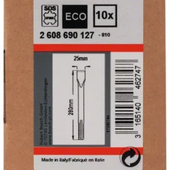 Bosch Flachmeißel Mit SDS Max-Aufnahme, 280 X 25 Mm, 10er-Pack (2 608 690 127)