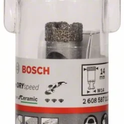 Bosch Diamanttrockenbohrer Dry Speed Best For Ceramic, 14 X 30 Mm (2 608 587 113)