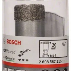Bosch Diamanttrockenbohrer Dry Speed Best For Ceramic, 20 X 35 Mm (2 608 587 115)