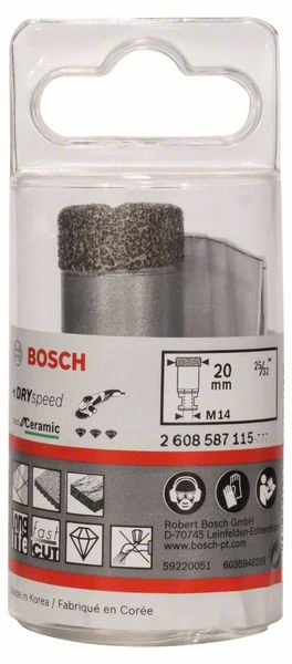 Bosch Diamanttrockenbohrer Dry Speed Best For Ceramic, 20 X 35 Mm (2 608 587 115)
