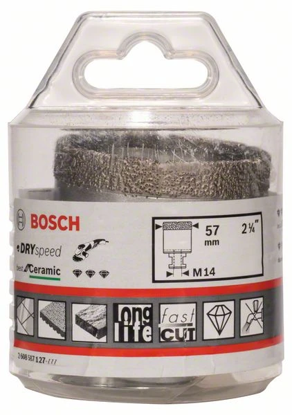 Bosch Diamanttrockenbohrer Dry Speed Best For Ceramic, 57 X 35 Mm (2 608 587 127)