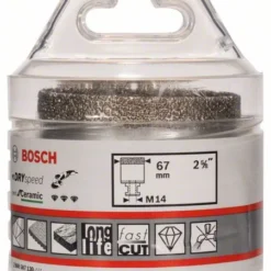 Bosch Diamanttrockenbohrer Dry Speed Best For Ceramic, 67 X 35 Mm (2 608 587 130)