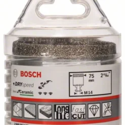 Bosch Diamanttrockenbohrer Dry Speed Best For Ceramic, 75 X 35 Mm (2 608 587 133)