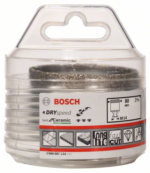 Bosch Diamanttrockenbohrer Dry Speed Best For Ceramic, 80 X 35 Mm (2 608 587 134)