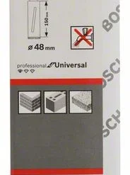 Bosch Diamanttrockenbohrkrone G 1/2 Zoll, Standard For Universal, 48mm, 150mm, 3, 7mm (2 608 587 338)