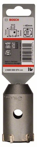 Bosch Hohlbohrkrone SDS Plus-9 Für Sechskantadapter, 40 X 50 X 72 Mm, 6 (2 608 550 074) – Bild 2