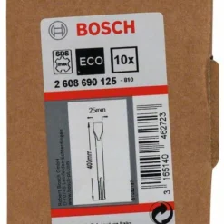 Bosch Flachmeißel Mit SDS Max-Aufnahme, 400 X 25 Mm, 10er-Pack (2 608 690 125)