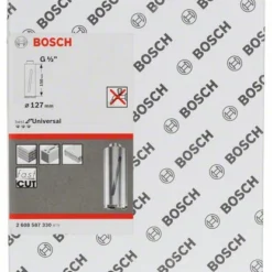 Bosch Diamanttrockenbohrkrone G 1/2 Zoll, Best For Universal, 127 Mm, 150 Mm, 6, 7 Mm (2 608 587 330)