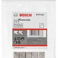 Bosch Segmente Für Diamantbohrkronen 1 1/4 Zoll UNC Best For Concrete 5, 57 Mm, 5 (2 608 601 385)