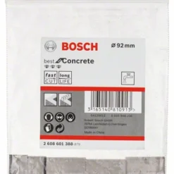 Bosch Segmente Für Diamantbohrkronen 1 1/4 Zoll UNC Best For Concrete 8, 92 Mm, 8 (2 608 601 388)