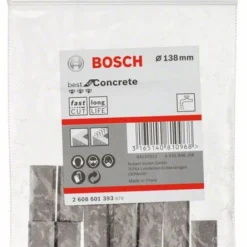 Bosch Segmente Für Diamantbohrkronen 1 1/4Zoll UNC Best For Concrete 11, 138mm, 11,5mm (2 608 601 393)