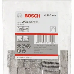 Bosch Segmente Für Diamantbohrkronen 1 1/4 Zoll UNC Best For Concrete 16, 250 Mm, 16 (2 608 601 399)