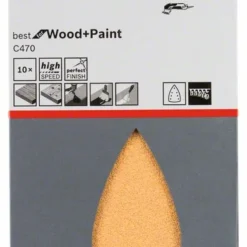 Bosch Schleifblatt C470 Für Deltaschleifer, 100 X 150 Mm, 60, 7 Löcher, 10er-Pack (2 608 608 Z94)