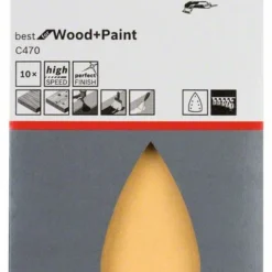 Bosch Schleifblatt C470 Für Deltaschleifer, 100 X 150 Mm, 320, 7 Löcher, 10er-Pack (2 608 624 056)