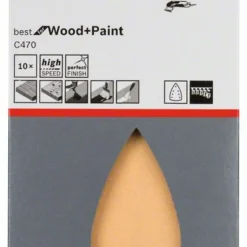 Bosch Schleifblatt C470 Für Deltaschleifer, 100 X 150 Mm, 400, 7 Löcher, 10er-Pack (2 608 624 057)