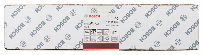 Bosch Schleifband Y580 Best For Inox, 40 X 760 Mm, 40 (2 608 608 Z41)