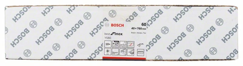 Bosch Schleifband Y580 Best For Inox, 40 X 760 Mm, 60 (2 608 608 Z42)