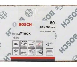 Bosch Schleifband Y580 Best For Inox, 40 X 760 Mm, 80 (2 608 608 Z43)