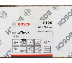Bosch Schleifband Y580 Best For Inox, 40 X 760 Mm, 120 (2 608 608 Z44)