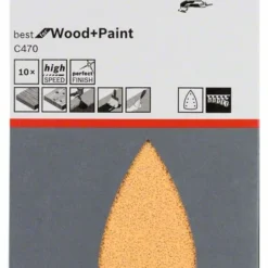 Bosch Schleifblatt C470 Für Deltaschleifer, 100 X 150 Mm, 40, 7 Löcher, 10er-Pack (2 608 608 Z93)