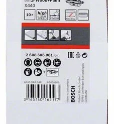Bosch Schleifband-Set X440 Best For Wood And Paint, 10-teilig, 75 X 533 Mm, 60 (2 608 606 081)