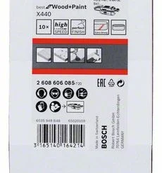 Bosch Schleifband-Set X440 Best For Wood And Paint, 10-teilig, 75 X 533 Mm, 220 (2 608 606 085)