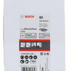 Bosch Schleifband-Set X440 Best For Wood And Paint, 10-teilig, 100 X 610 Mm, 80 (2 608 606 136)