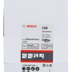 Bosch Schleifband-Set X440 Best For Wood And Paint, 10-teilig, 100 X 610 Mm, 150 (2 608 606 138)