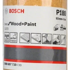 Bosch Schleifrolle C470, Best For Wood And Paint, Papierschleifrolle, 93 Mm, 5 M, 180 (2 608 607 710)