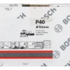 Bosch Schleifblatt C470, 93 X 186 Mm, 40, 8 Löcher, Klett, 50er-Pack (2 608 607 922)