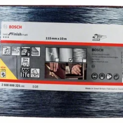 Bosch Vliesrolle Best For Finish Matt, 10 M, 115 Mm, Sehr Fein A (2 608 608 221)