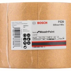 Bosch Schleifrolle C470 Best For Wood And Paint, Papierschleifrolle 115 Mm X 50 M, 120 (2 608 608 735)