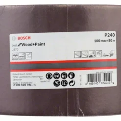 Bosch Schleifrolle J470 Best For Wood And Paint, Gewebeschleifrolle 100 Mm X 50 M, 240 (2 608 608 791)