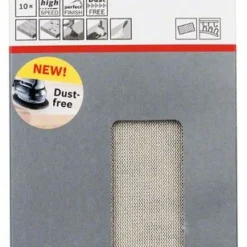 Bosch Schleifblatt M480 Net, Best For Wood And Paint, 115 X 230 Mm, 100, 10er-Pack (2 608 621 262)