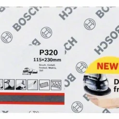 Bosch Schleifblatt M480 Net, Best For Wood And Paint, 115 X 230 Mm, 320, 50er-Pack (2 608 621 277)
